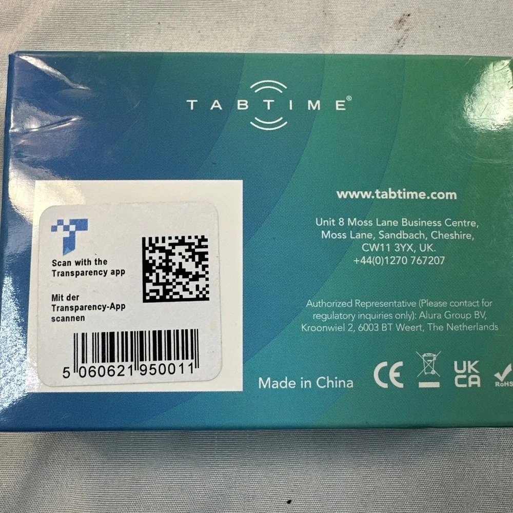 TabTime Timer Electronic Pill Reminder with 8 Alarms per Day Essential NIB